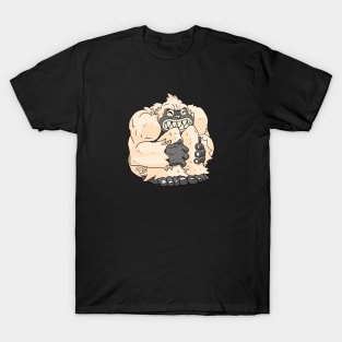 Fuzz Ball Yeti Tries To Stay Warm T-Shirt